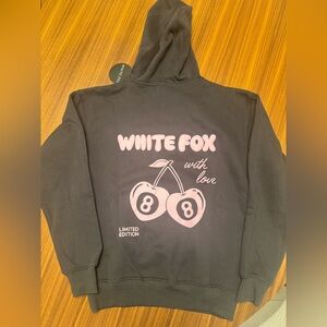 BRAND NEW WITH TAGS!!! White Fox Dark Gray hoodie size XXS/XS